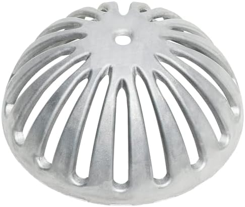 Leyso Heavy Duty Aluminum Dome Floor Drain Cover and Drain Strainer, Removable by LEYSO