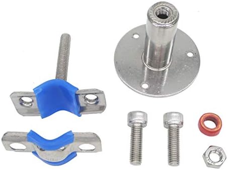 Stainless Steel Adjustable Pipe Clamp Bracket, 1-1/4 Inch - Image 3