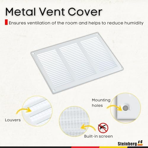Steinberg14 White Vent Cover 10x6 - Image 2