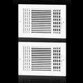 2PK 12x8 Ceiling Vent Cover for Wall 12x8 Ducts, 3 Way Ceiling Register by EXCELFU