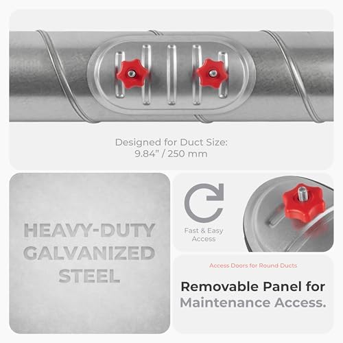 10 Inch Round Duct Access Door – Galvanized Steel Cover/Airtight EPDM Rubber - Image 3