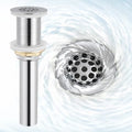 KES Bathroom Sink Grid Drain Without Overflow, Faster Drainage by KES