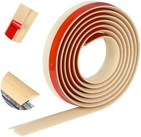 10Ft Floor Transition Strip Self Adhesive Carpet to Tile Floor Edging Trim PVC by ToLanbbt