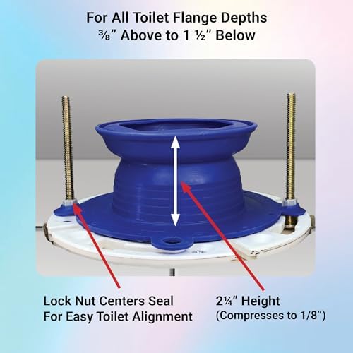 One N Done Toilet Flange Repair Kit – Complete Toilet Wax Ring Replacement Kit - Image 3