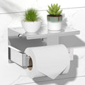 HITSLAM Toilet Paper Roll Holder Polished Chrome, Adhesive Mount, No Wobble by HITSLAM
