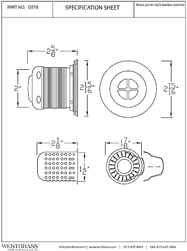 Westbrass D218-12 Junior Bar and Laundry Sink Drain Assembly - Image 5