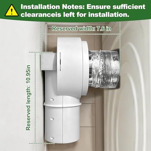 Magnetic Dryer Vent Coupling Connector Kit DV90 Airtight Seal - Image 2