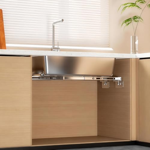 Undermount Sink Brackets Support Kit, Adjustable Heavy Duty Stainless Steel - Image 5