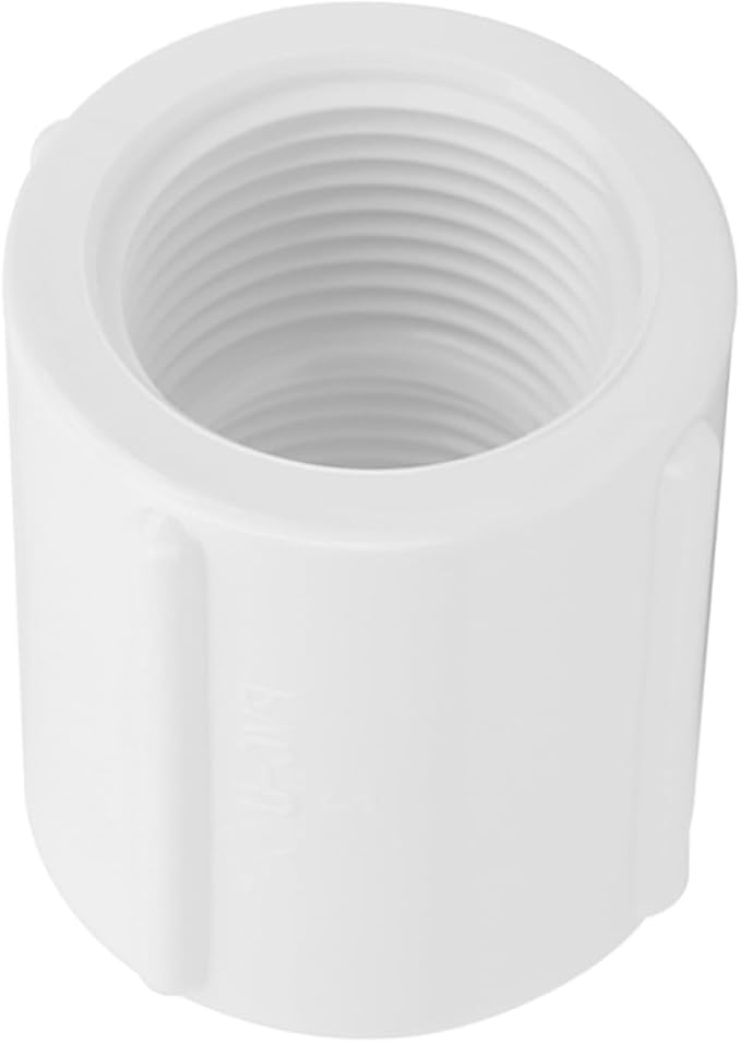 10Pack 3/4" Double Female Thread PVC Pipe Coupling Adapter Pipe Fitting - Image 3