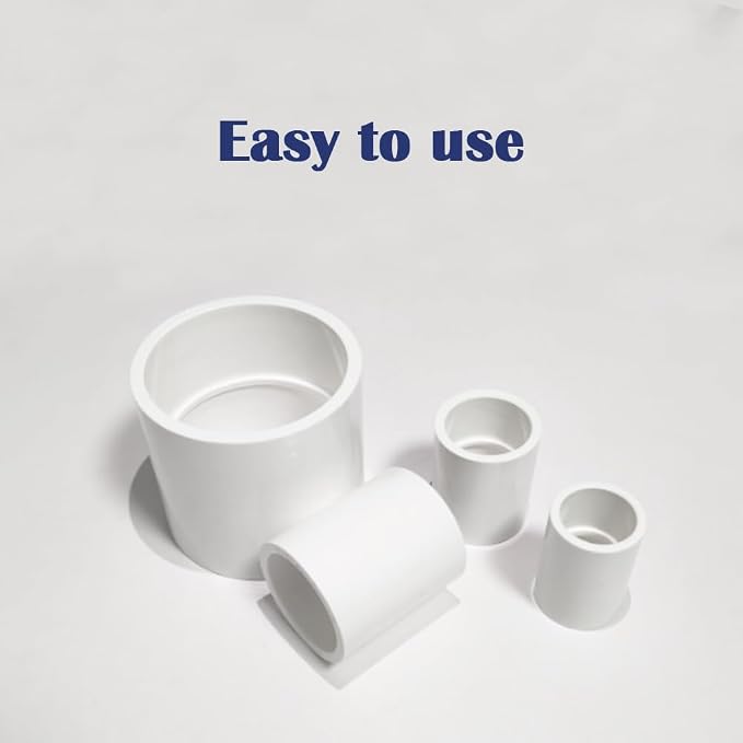 10PCS 3/4 Inch PVC Pipe Coupling Adapter Pipe Fittings Socket x Socket - Image 5