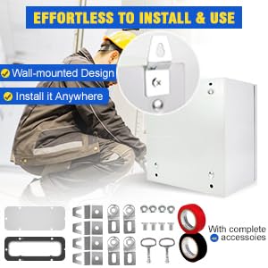 Tocretoare Outdoor Electrical Box, Steel Junction Box 24X16X10'', NEMA 4X - Image 6