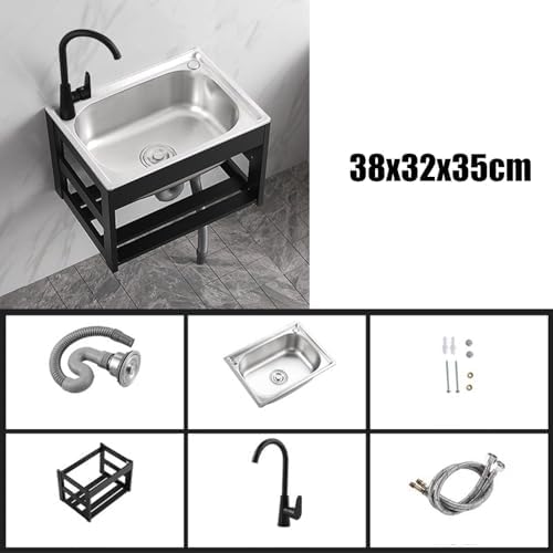 Wall Mount Stainless Steel Kitchen Sink - Image 2