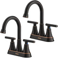 Bathroom Faucets, Hurran 4 inch Centerset 2-Handle Lead-Free by Hurran
