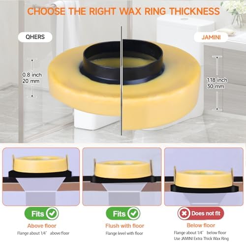 Jamini 1.18” Thick Toilet Wax Ring Kit - Image 5