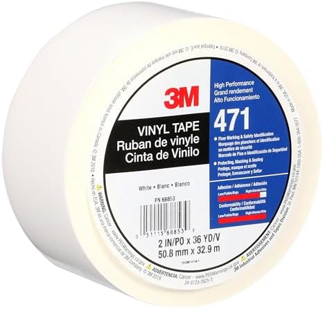 3M Vinyl Tape 471, 2 in x 36 yd, 24 Rolls - Image 2