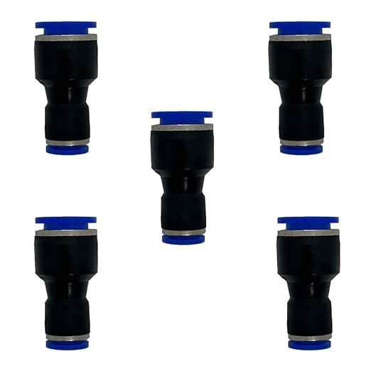 zjxed 1/2" OD x 5/16" OD Pneumatic quick Connector Push to Connect fittings by ROZESAZZ