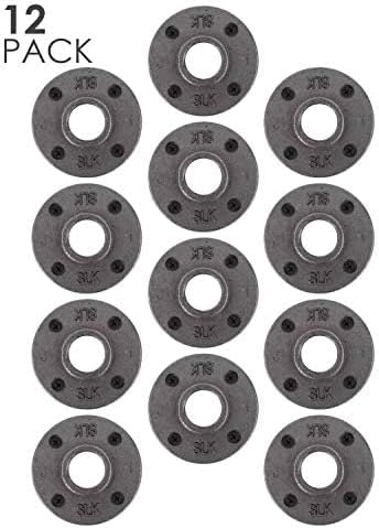PIPE DECOR 1 "Floor Flange Fitting, Malleable Iron, Fits One Inch Diameter - Image 3
