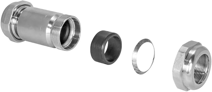 Eastman 4-3/8 Inch Long Pattern Compression Coupling, 1 Inch IPS, Galvanized - Image 4