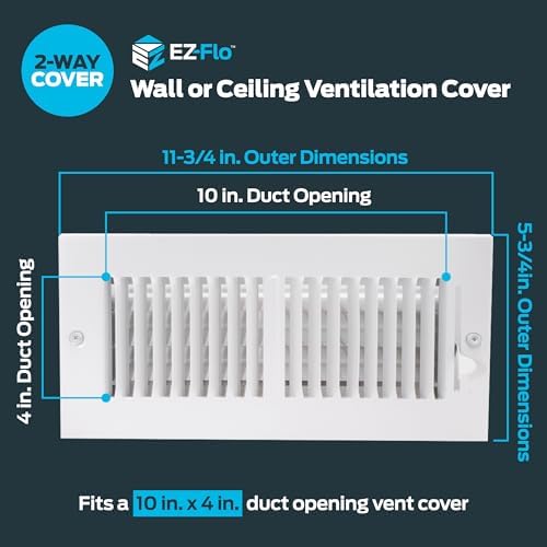 EZ-FLO 10 x 4 Inch Air Vent Cover - Image 2