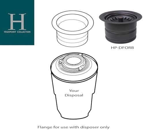 Garbage Disposal Sink Flange, Oil Rubbed Bronze Kit - Image 6