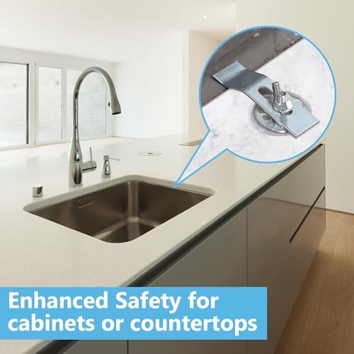 Enhon Undermount Sink Clips Kit 60 Pack, Sink Mounting Brackets, Heavy Duty - Image 5