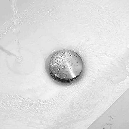 1 1/4 Brushed Nickel Sink Drain, Bathroom Pop Up Drain - Image 2
