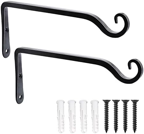 LOOGI Hanging Plant Bracket, Wall Hook Plant Hanger 10 Inch Decorative Hooks by LOOGI