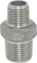3/8" x 1/4" Male Threaded Reducing Nipple Fitting/Adapter, Stainless Steel by Megairon