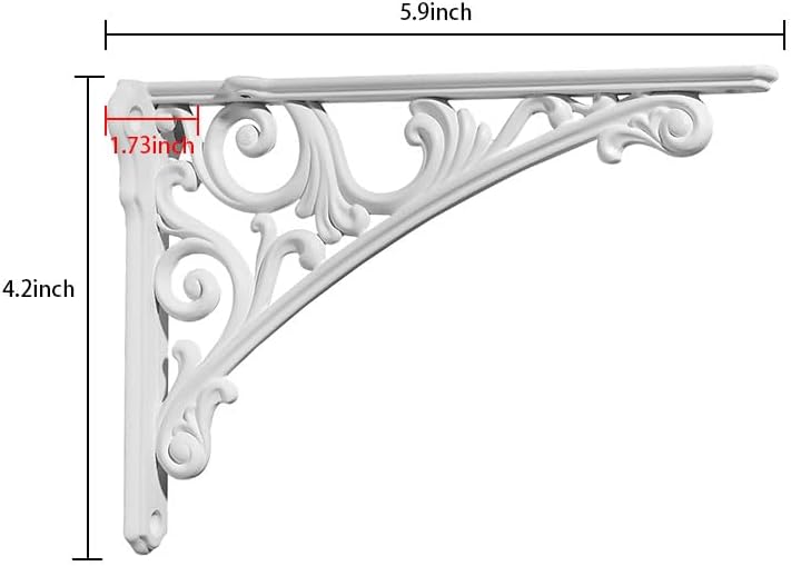 Khtumeware Shelf Bracket 6 Inch, Decorative Brackets - Image 2