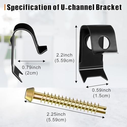 28 Pack Undermount Sink Clips, Countertops up to 1-1/2" Thick - Image 3