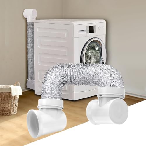 Dryer Vent Hose For Tight Space, 90 Degree Hose Elbow, Indoor Dryer Vent by Unknown