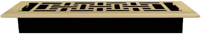 Decor Grates AJH410 Oriental Floor Register, Bright Brass - Image 3