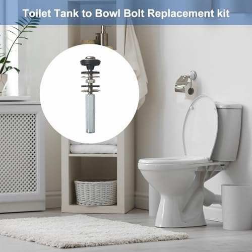 Upgraded Toilet Tank to Bowl Bolt Replacement Kit, Universal Heavy Duty Toilet - Image 6