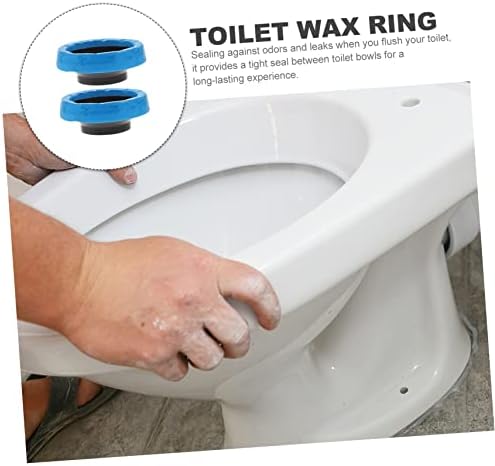 2pcs Toilet Wax Ring Replacement Kit Compatible Toilets Leak Seal Easy - Image 6