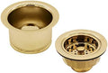 Westbrass CO2196-01 COMBO PACK 3-1/2" Post Style Large Kitchen Sink Basket by Westbrass