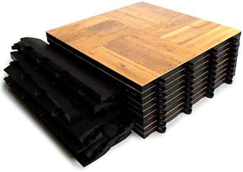 SnapLock Portable Dance Floor Kit, Oak Finish, 9 Sq Ft - Image 3
