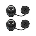 RJ45 Panel Mount Waterproof Connector IP68 Cable Connector, Female to Female by ELifeApply