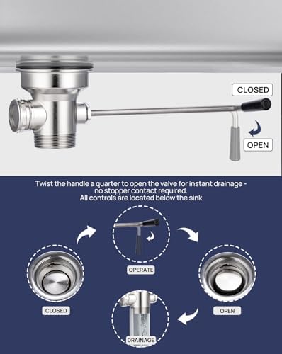 3-1/2" Commercial Sink Drain - Image 2