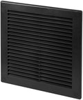 8 x 8 Inch Black Air Vent Cover – Plastic Square Air Vent Grill Cover by VezoWorks