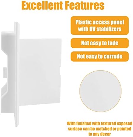 6x6 inch Plastic Access Panel for Drywall Ceiling Reinforced Plumbing Wall - Image 3