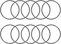 uxcell 10pcs 70x66x2mm Nitrile Rubber O-Rings Metric Sealing Gasket by uxcell