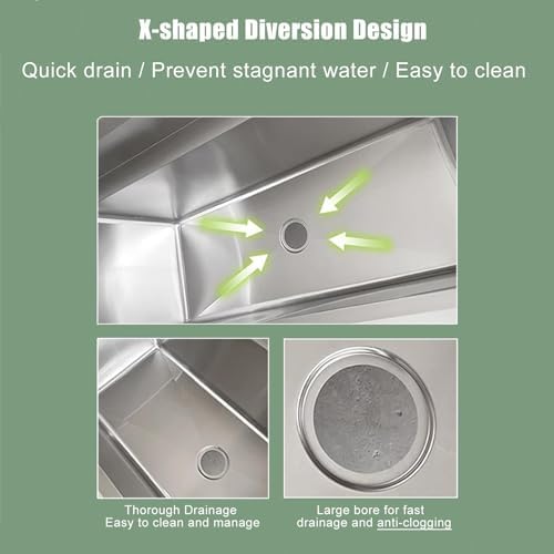 60" 1-Compartment Commercial Sink - Image 3