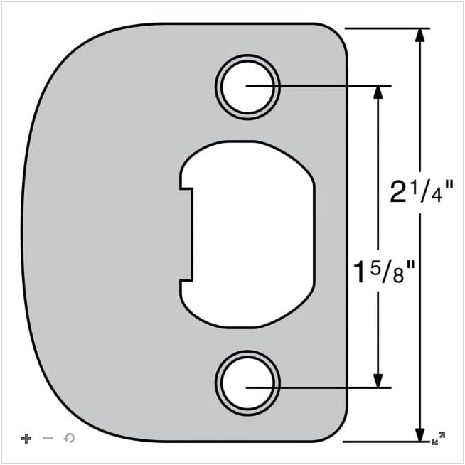 Kwikset 883351012430 83796-019 Full Round Strike, Iron Black - Image 2