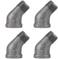 PIPE DECOR 1" 45 Degree Street Elbow Fitting, Malleable Iron, Fits One Inch by PipeD%C3%A9cor