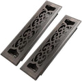 Howeall 2x10 Inches 2 Pack Heavy Duty Walkable Floor Register Easy Adjust Air by Howeall