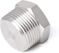 Joywayus Soild Stainless Steel Outer Head Hex Thread Socket Pipe Plug Fitting by Joywayus
