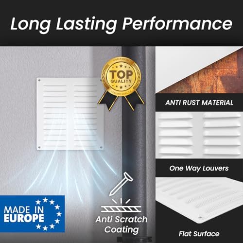 Repa Market 10" x 4" Inch Scratch Resistant White Air Vent Cover - Image 3