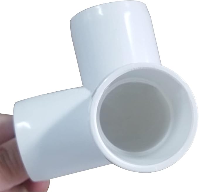 1/2“ Tee PVC Fitting 3 Way Elbow Connector, Furniture Grade 90 Degree Elbow - Image 3