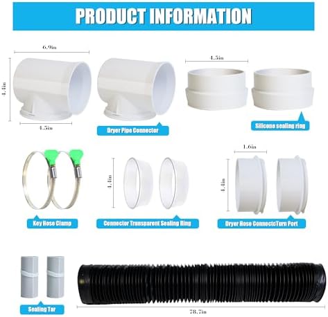 Upgrade 4"x6.5FT Dryer Vent Hose - Image 3