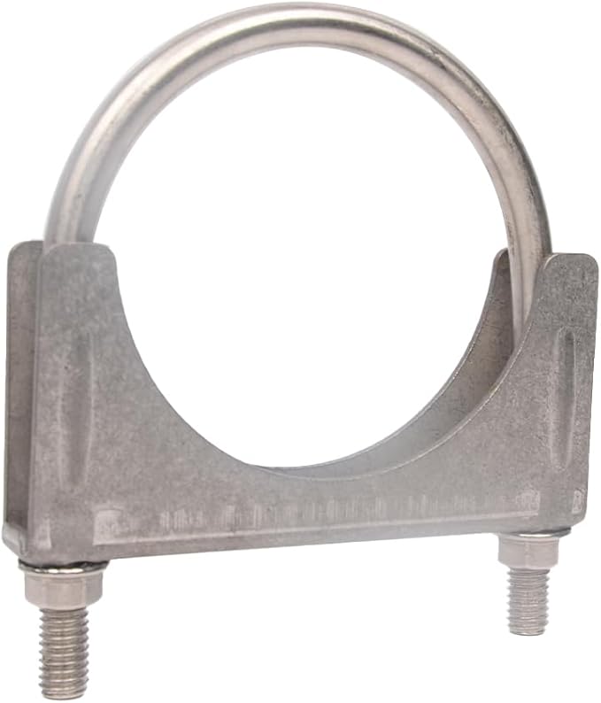 4 inch Heavy Duty Exhaust U Bolt Clamp, Stainless Steel | M10 Thick Rod Heavy by eLifecenter